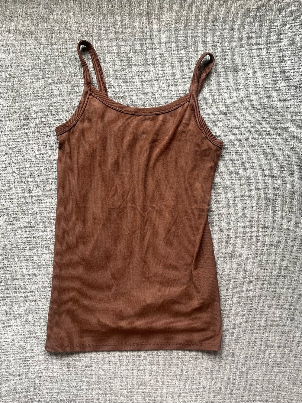 3/$10 No Boundaries Brown Ribbed Spaghetti Strap Camisole